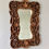 Miniature : Vintage Carved Wall Mirror Wood #D86