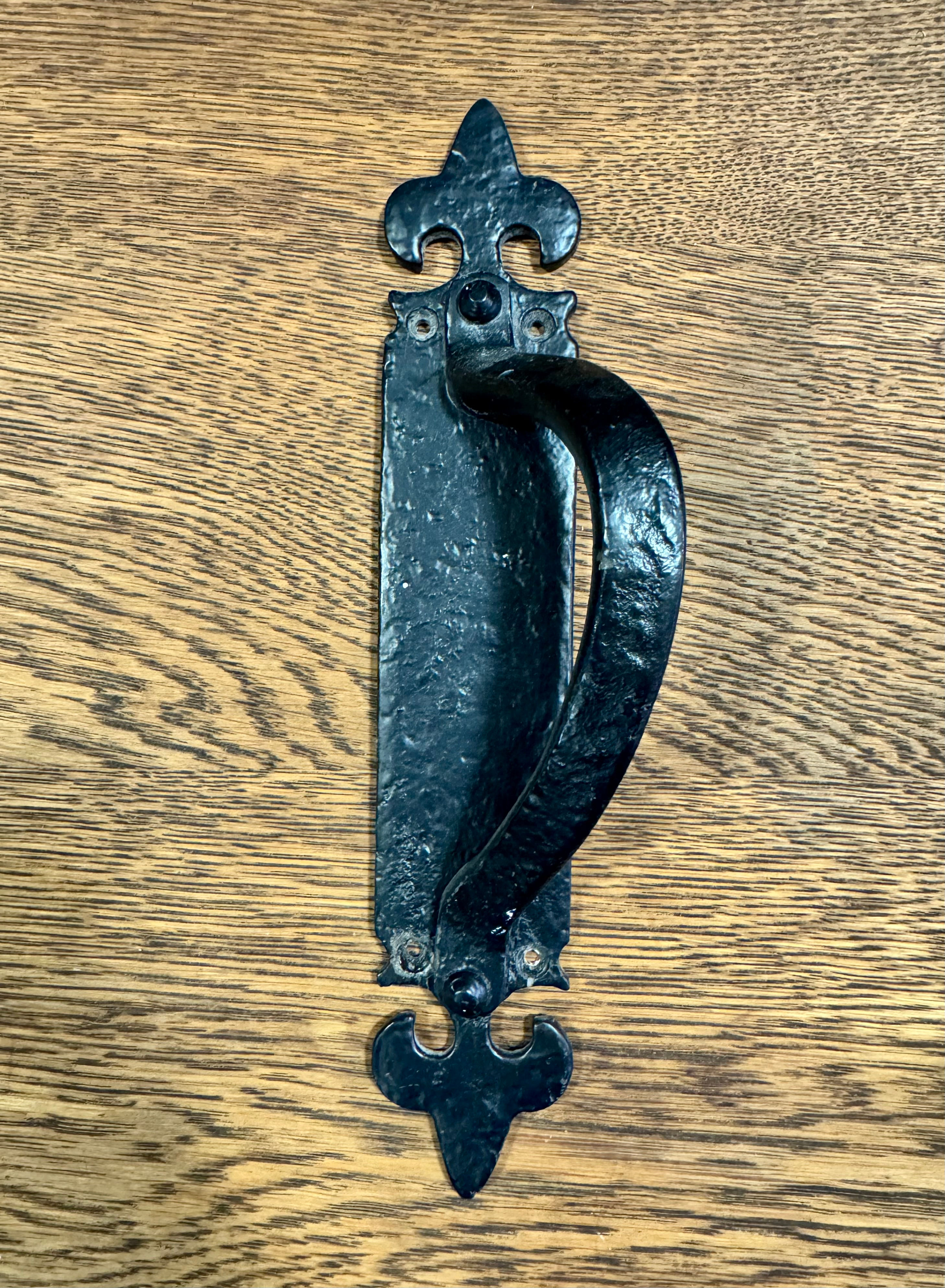 Antique Style Wrought Iron Black Door Pull Handle