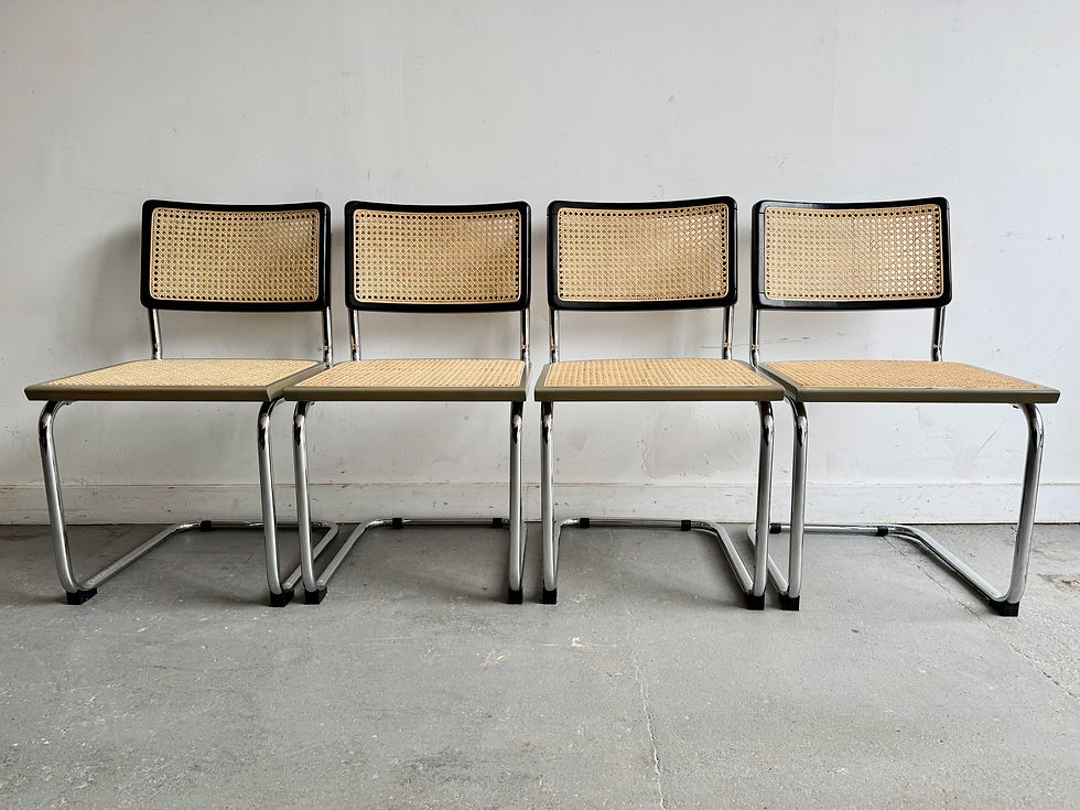 Miniature : Set of 4 Cesca Style Dining Chairs