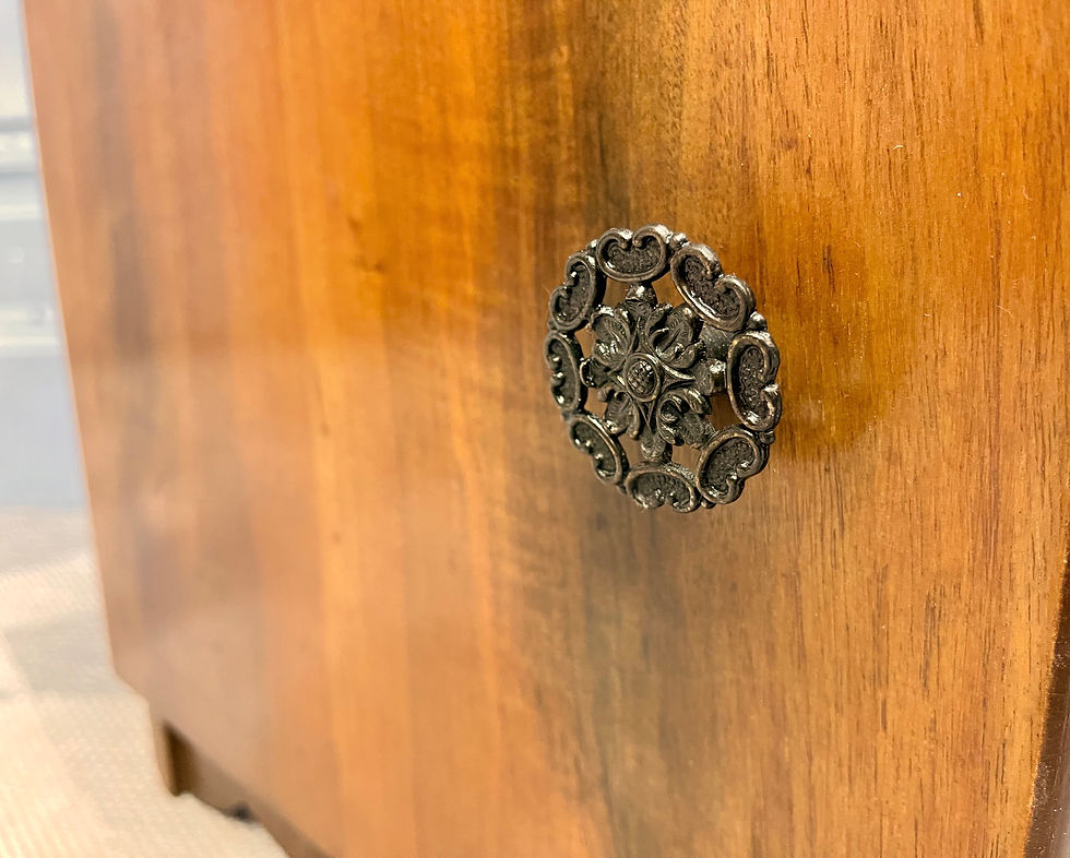 Thumbnail: Small Vintage Bedside Table with Drawer