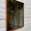 Miniature : Vintage Rectangular Wall Mirror Teak Frame