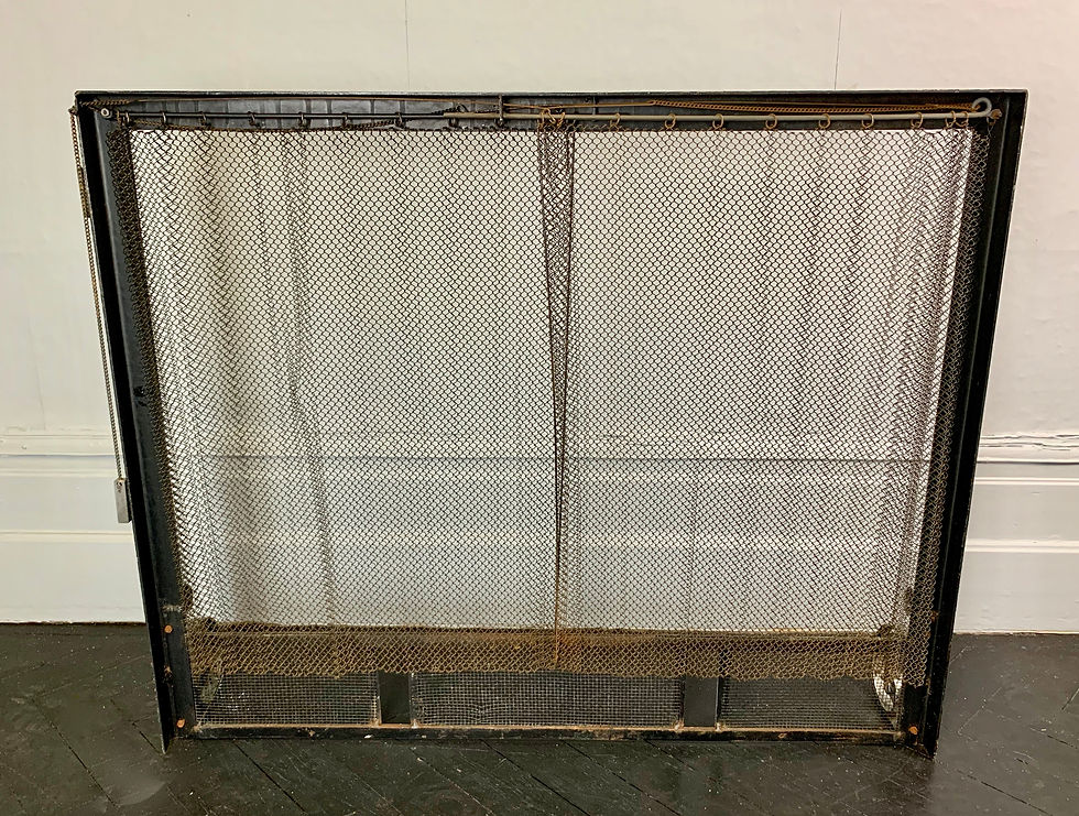 Miniatura: Vintage Metal Fire screen Chainmail