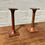 Miniatura: Vintage Wooden Candle Sticks Pair