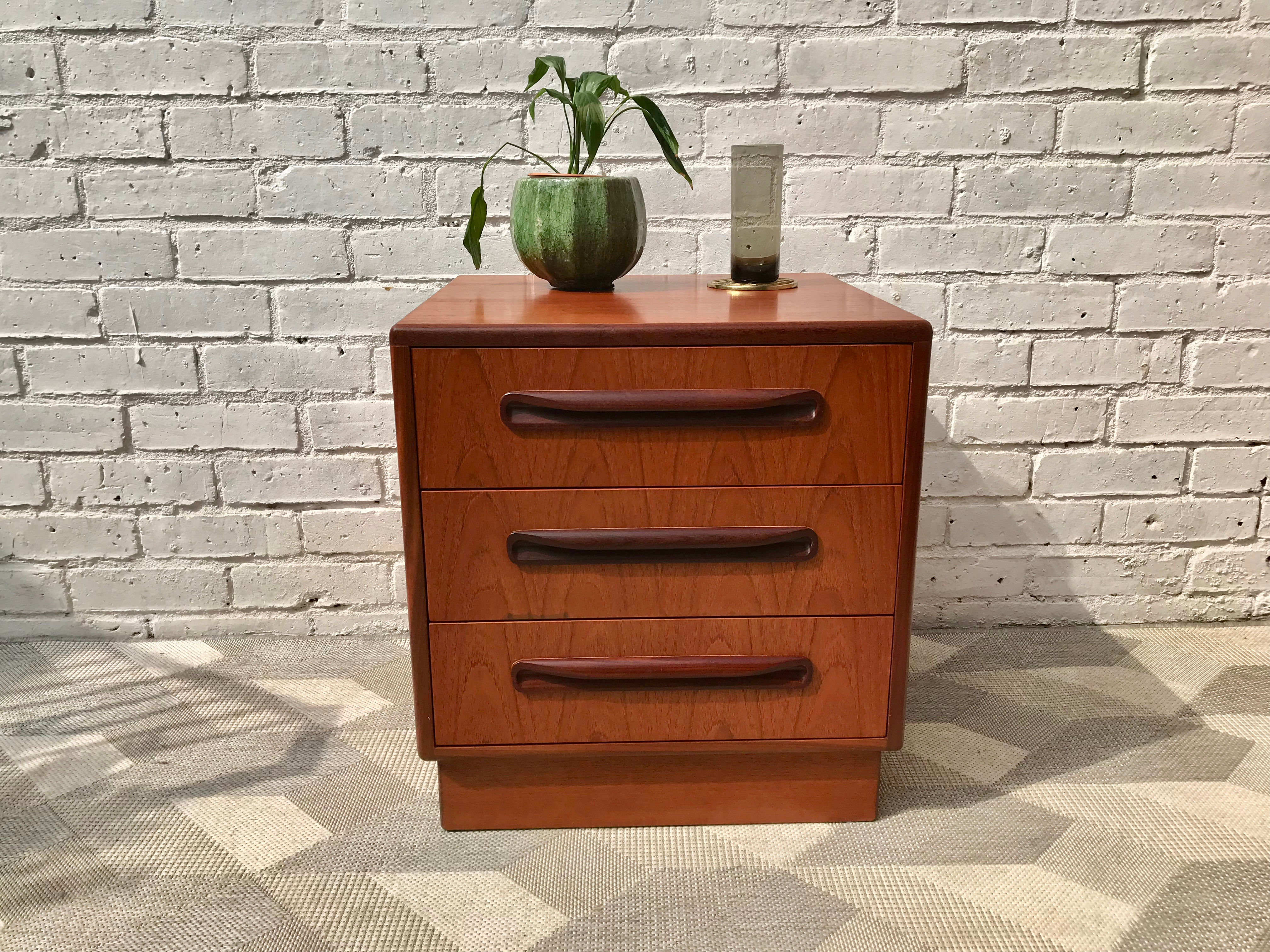 Vintage G Plan Bedside Table Drawers Teak #768