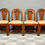 Miniature : Set of 4 Antique Style Dining Chairs