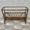 Miniatura: Vintage Side Table Magazine Rack Wicker Glass #545