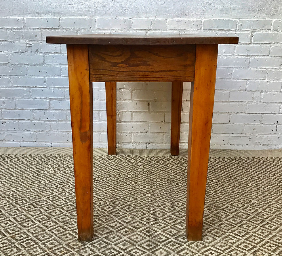 Miniature : Old Vintage Oak Desk with Drawer #381