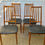 Miniatura: Vintage Black Vinyl Danish Dining Chairs #357