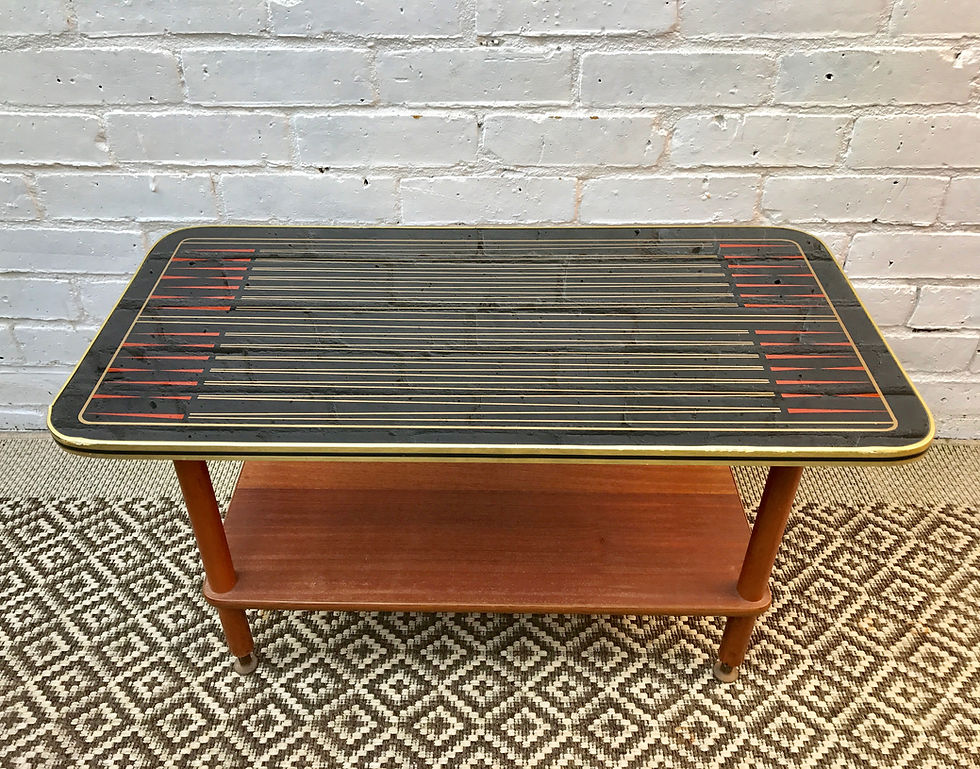 Miniatura: Vintage Retro Coffee Table with Lower Shelf #384