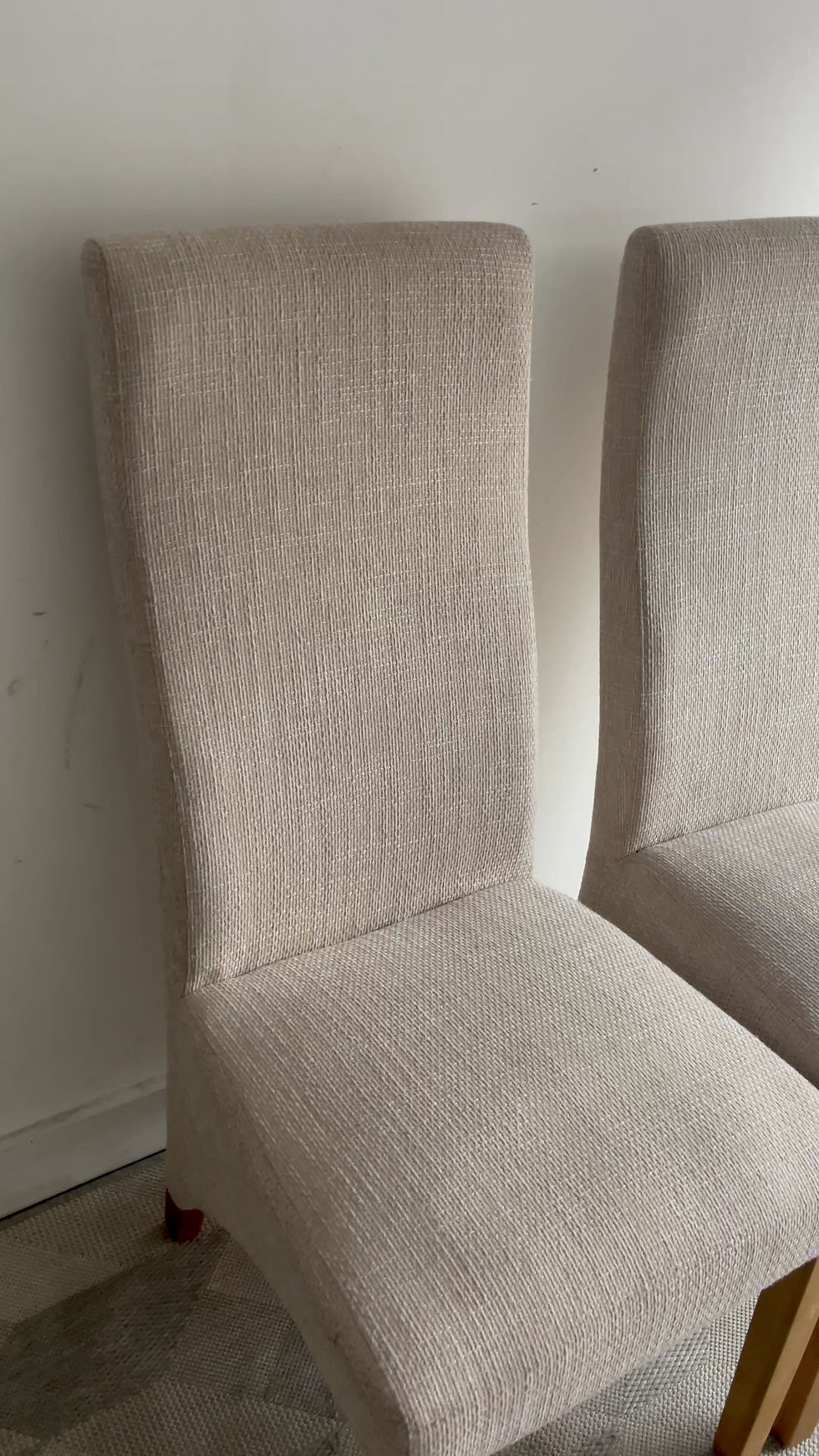 Miniatura: Pair of Contemporary Upholstered Dining Chairs