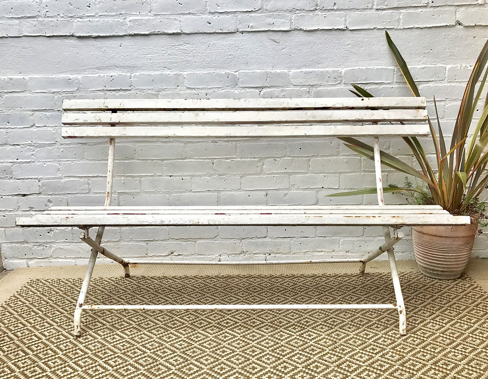 ANTIQUE FOLDING FOLDING GARDEN BENCH