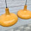 Miniatura: Vintage Pendant Ceiling Lights Yellow Pair #517
