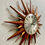 Miniature : Vintage Metamec Starburst Wall Clock Teak Copper #964
