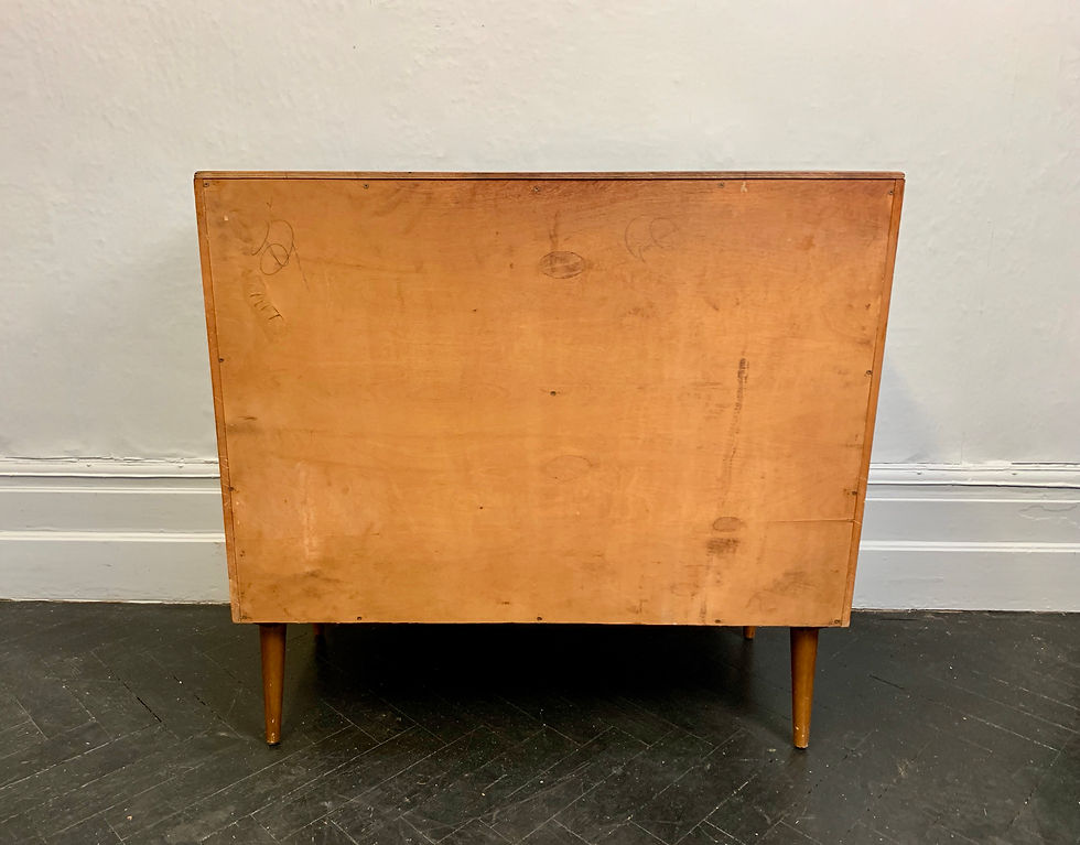 Miniature : Vintage Chest of 4 Drawers Large Teak Bedroom #942