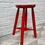 Miniature : Vintage Wooden Stool Red