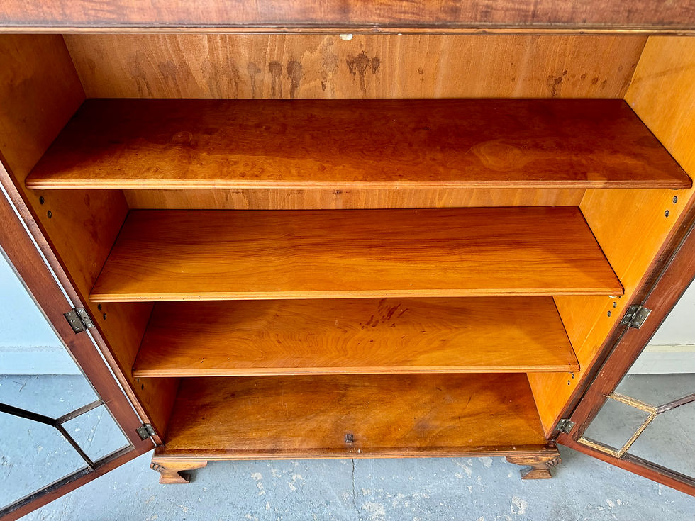 Miniatura: Vintage Georgian Style Glass Display Cabinet open top
