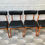 Thumbnail: 4 x Vintage Retro Black Vinyl Dining Chairs Schreiber #647