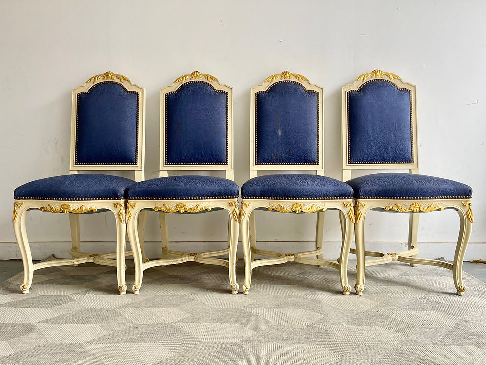 Miniatura: Set of 4 Louis XVI Style Dining Chairs