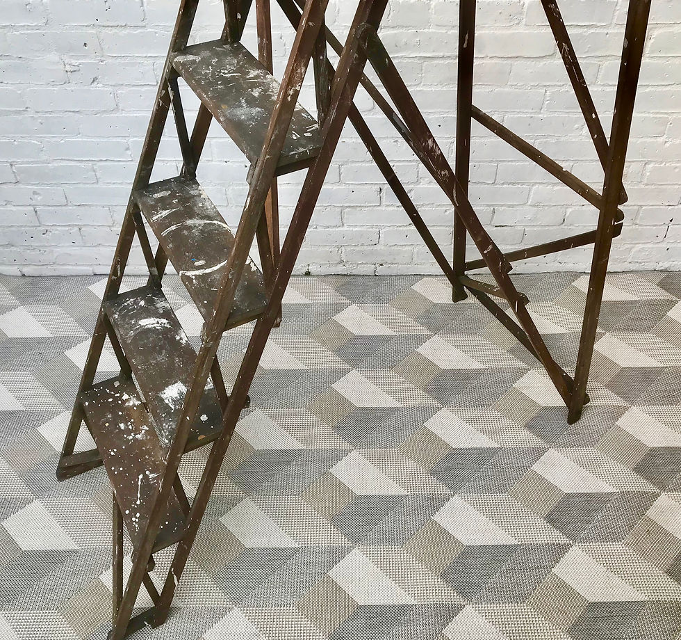 Thumbnail: Vintage Twyford Wooden Ladder Shelf #454