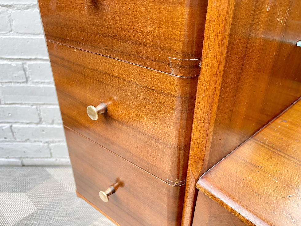 Miniatura: Vintage Dressing Table with Mirror by Uniflex #D520