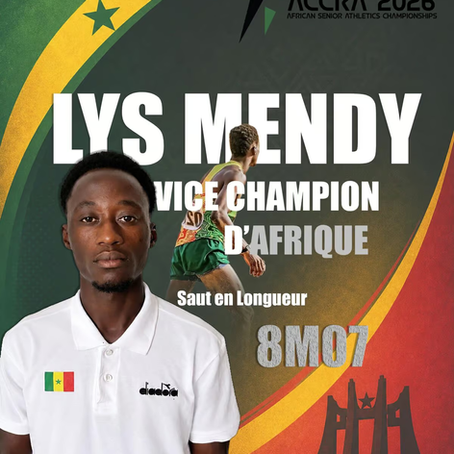 Championnats d'Afrique d'Accra : Lys Mendy vice-champion d'Afrique, le Sénégal réalise un doublé historique !