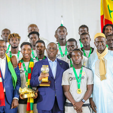 Les lionceaux reçu par le Président Macky SALL