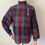 Thumbnail: RARE Vintage Side Buttoning Check Blouse Made in FRANCE