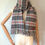 Thumbnail: Vintage 100% LAMBSWOOL Grey Check Scarf