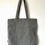 Thumbnail: I Can Tell By The Moon Charcoal Chambray Sustainable Tote, 100% Recycled Fabric