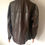 Thumbnail: Italian Vintage Glossy Chocolate Brown Leather Jacket