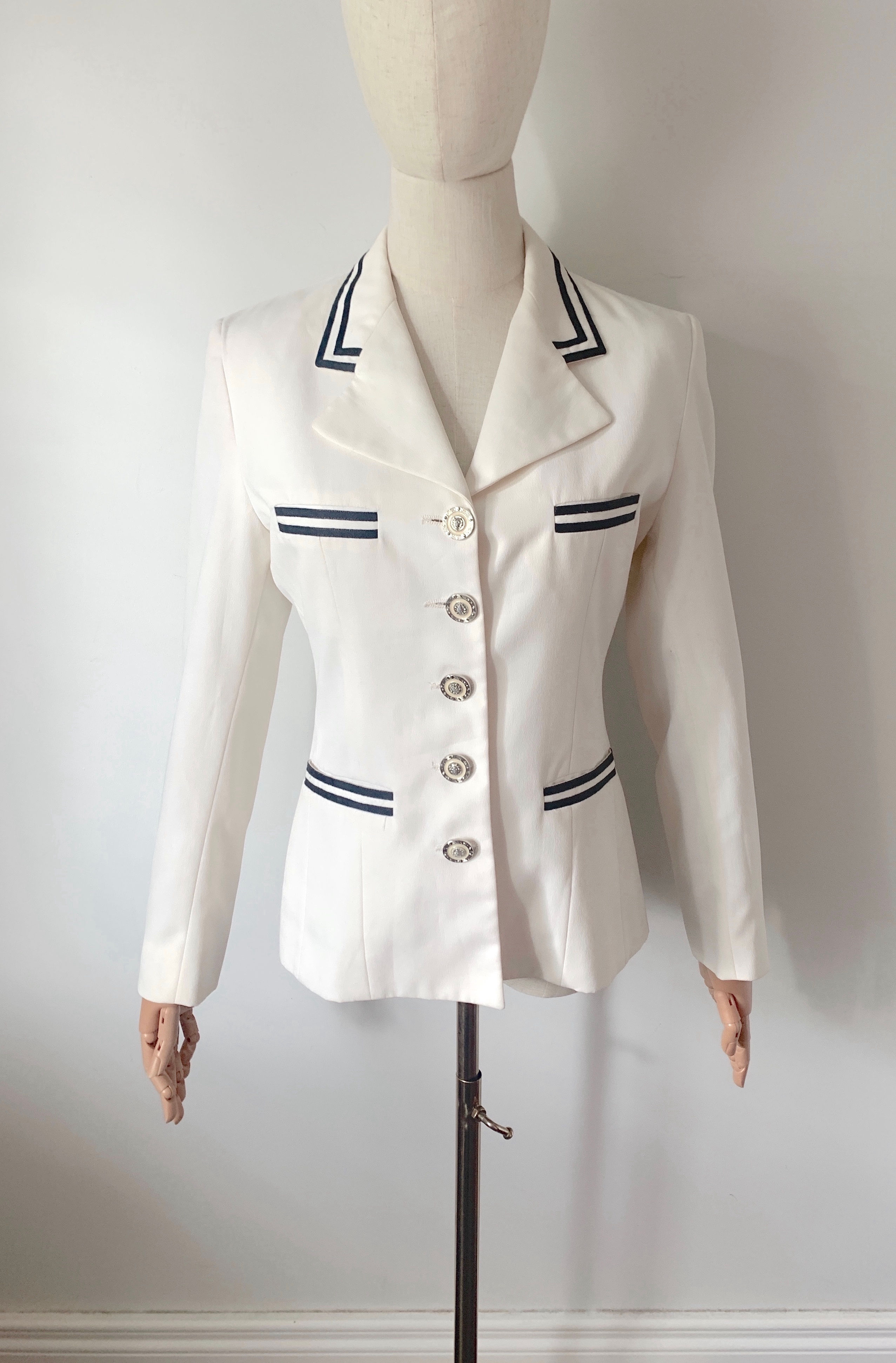 Italian Vintage Sportstaff Nautical Fitted Blazer Made in ITALY