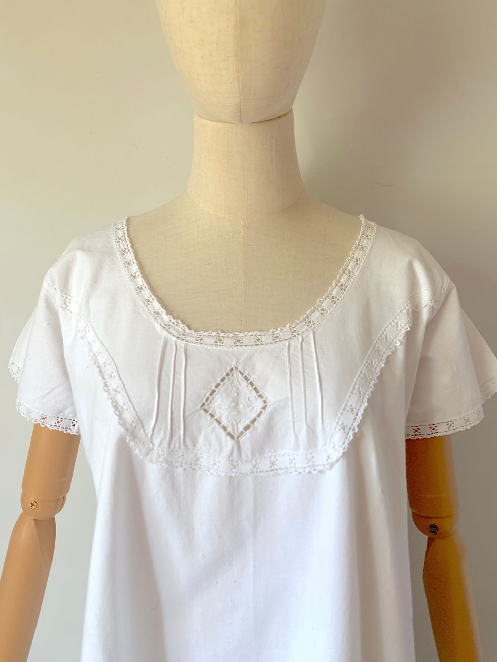 Thumbnail: RARE Antique French Chemise in Pure Organic LINEN