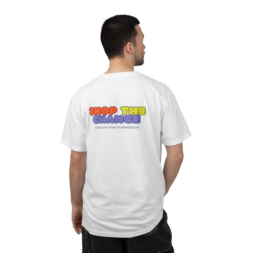Thumbnail: Retro Bubble Logo T-Shirt | REZIMART Shop the Change Graphic Tee
