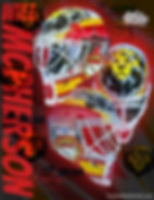 Custom King's College Monarchs Painted Goalie Mask Helmet
