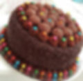 Torta de Chocolate y Grajeas de Colores