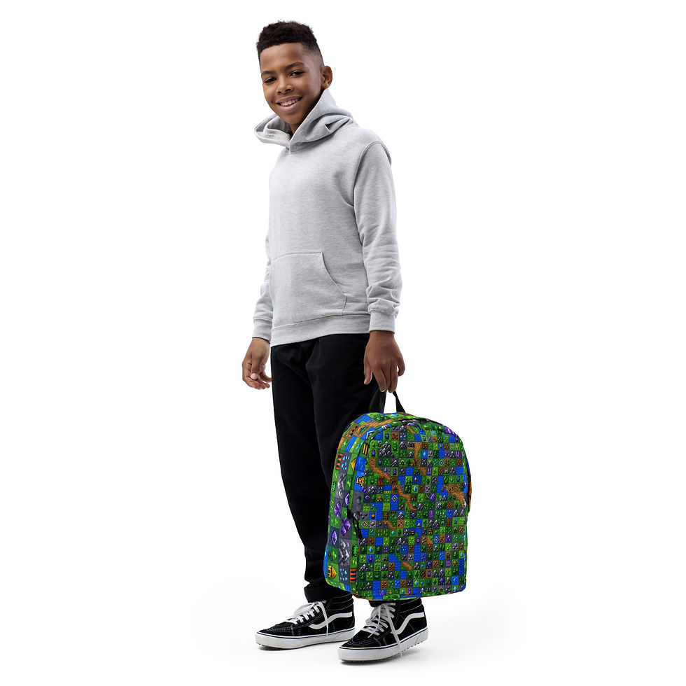 Thumbnail: Ciivitalia Retro Pixel Game Backpack - Get First Page LLC