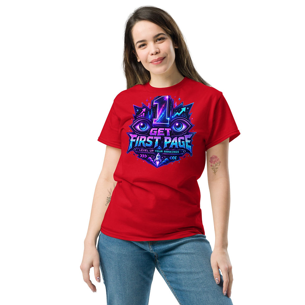 Thumbnail: Get First Page - Level Up Your Rankings Unisex T-shirt