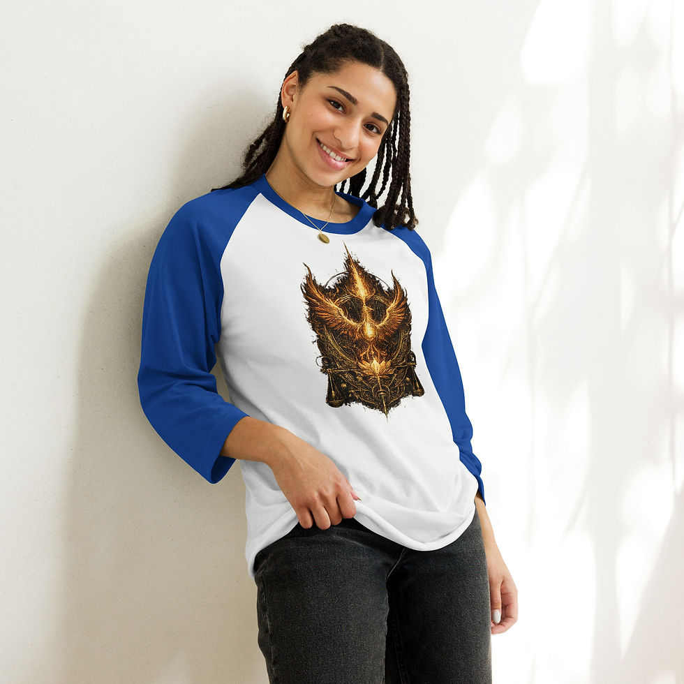 Thumbnail: Get First Page Flaritivan 3/4 sleeve raglan shirt