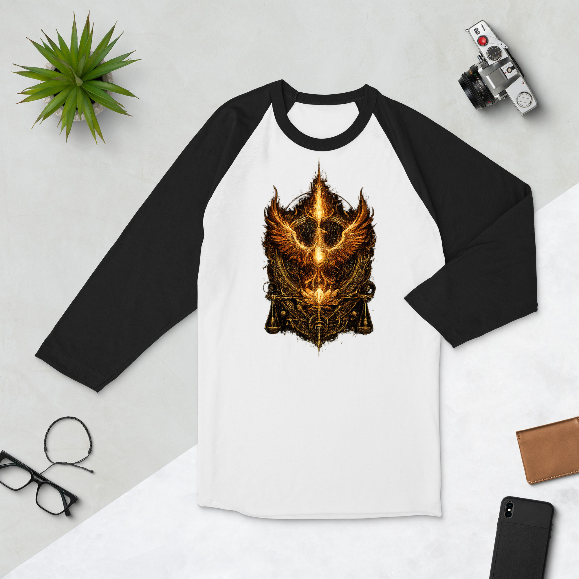 Get First Page Flaritivan 3/4 sleeve raglan shirt