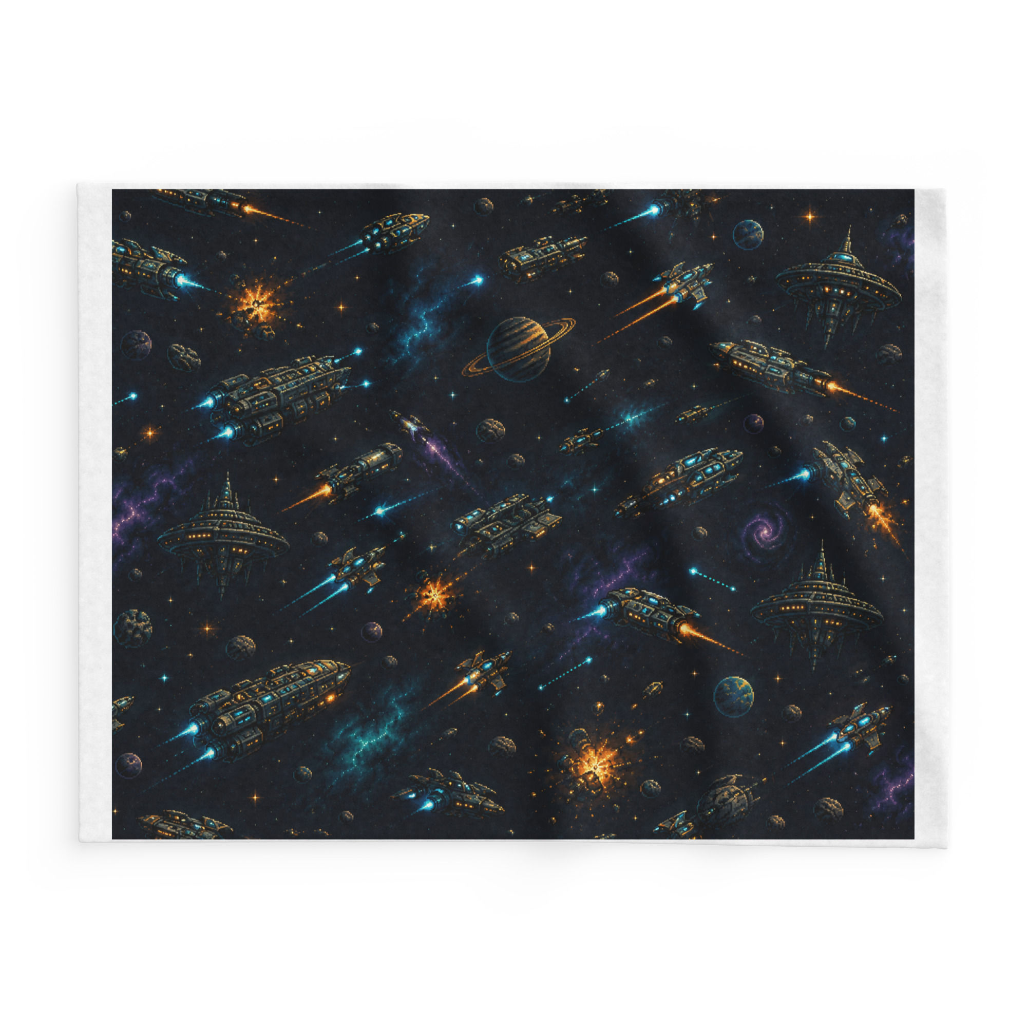 Space Exploration Fleece Blanet By Get First Page