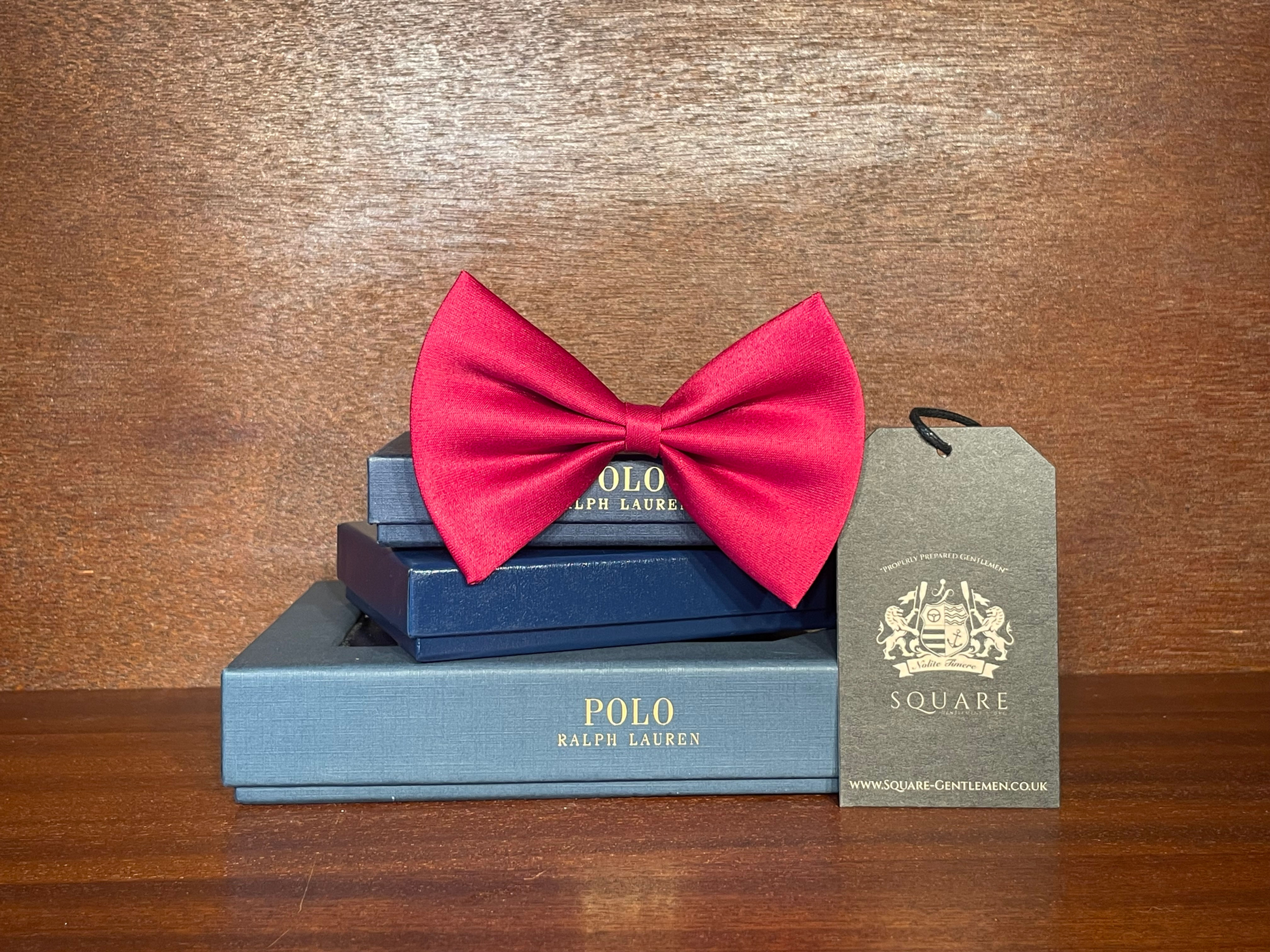 Red Small Knot Bow Tie