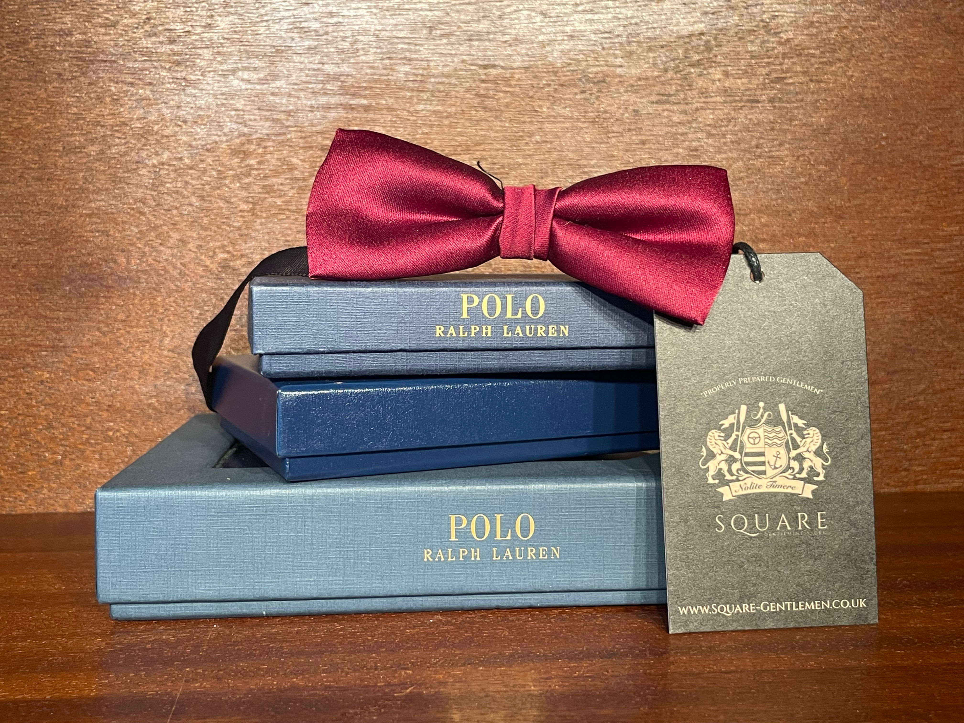 Burgundy Bow Tie
