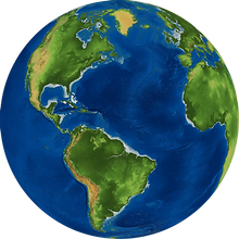 Dünya, Earth; Globe