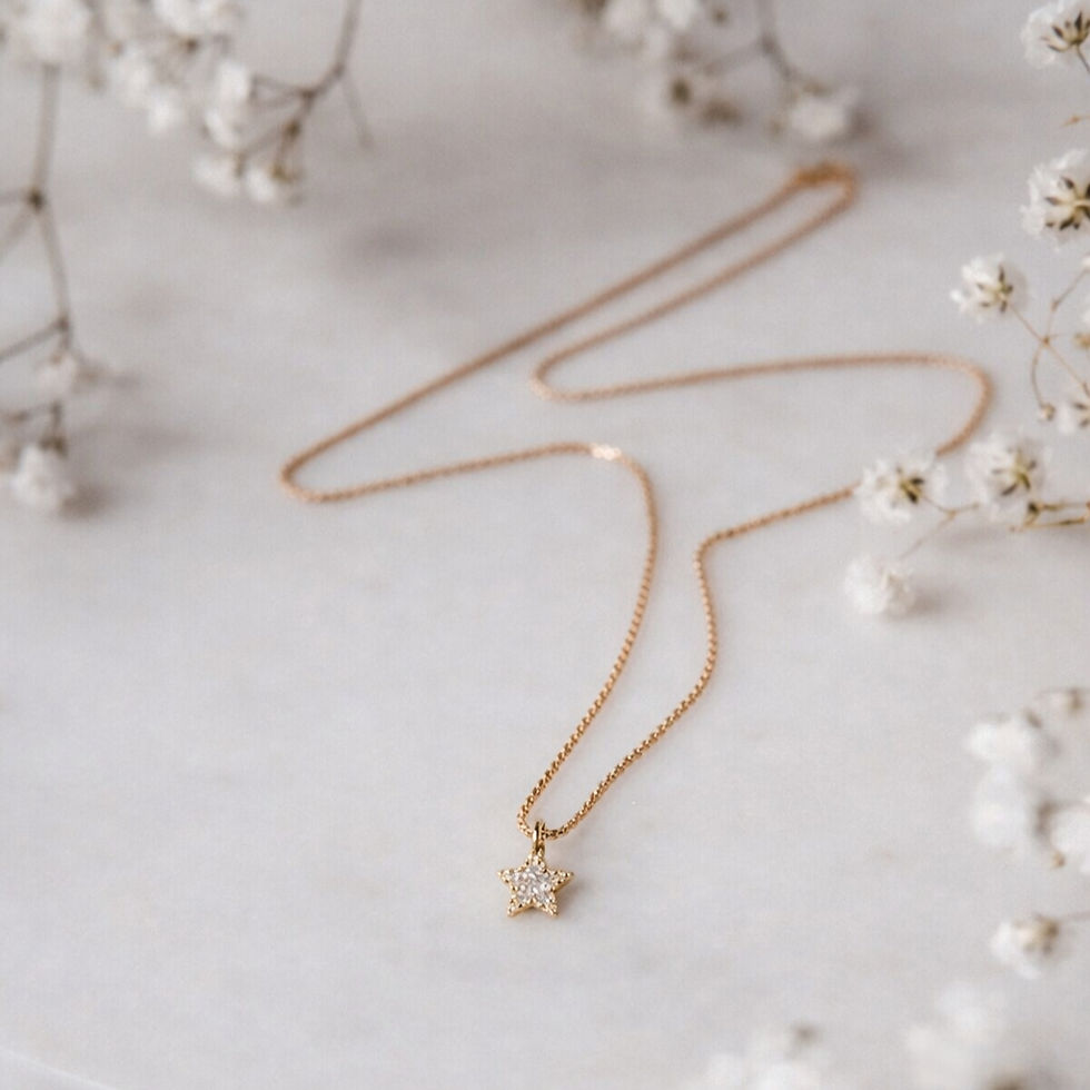 Thumbnail: Adjustable Dainty Star Necklace