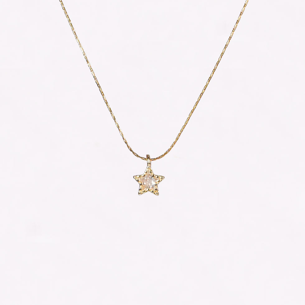 Thumbnail: Adjustable Dainty Star Necklace