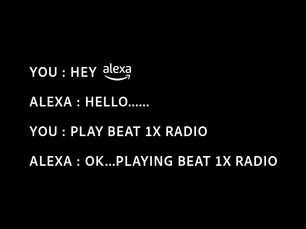 Listen To Beat 1X Radio On Amazon Skill Compatible Speakers & Devices.