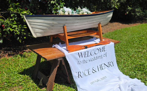 replica boat display event prop