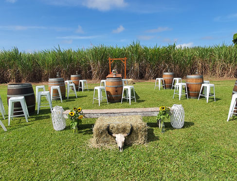 Country wedding and event furniture hire Cassowary Coast