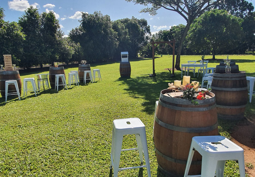 wine barrel event hire Cassowary Coast