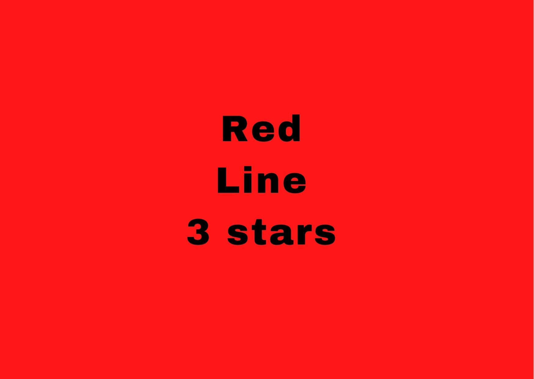 Red Line 3 Stars